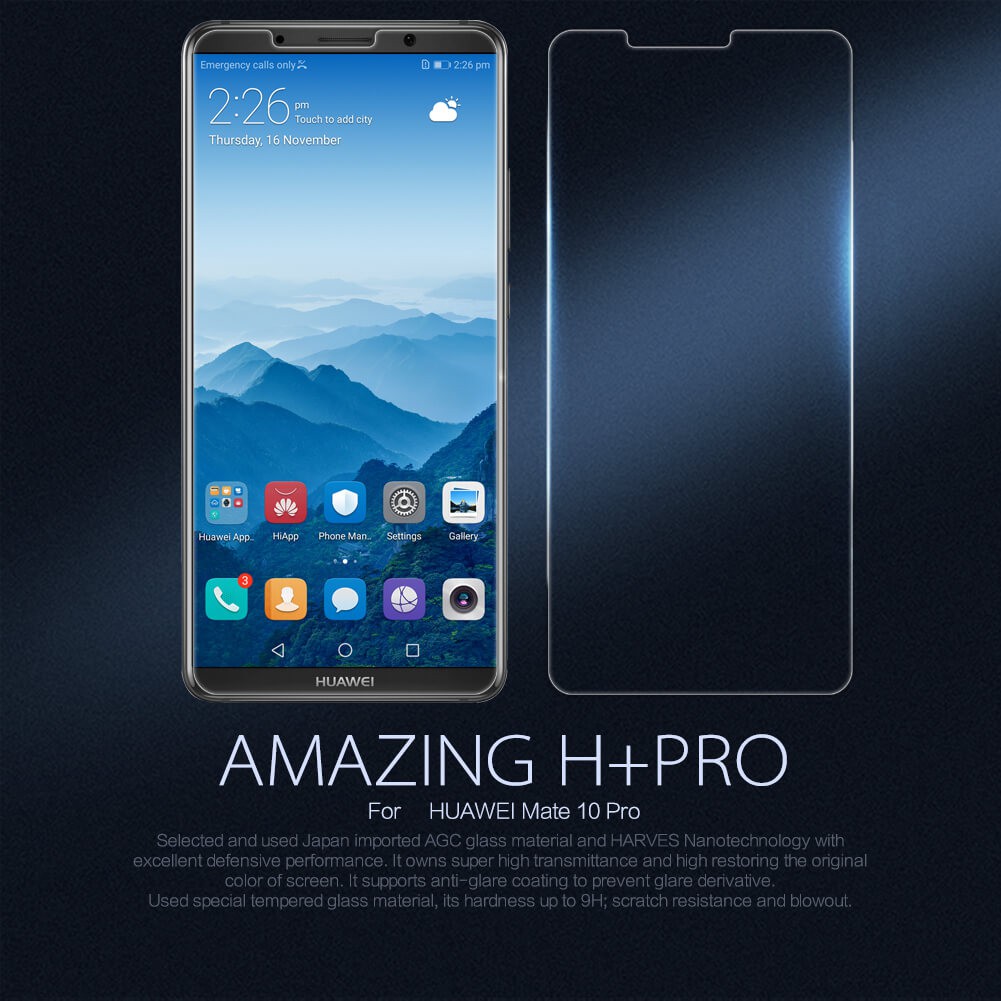 HUAWEI Mate 10 Pro Tempered Glass NILLKIN AMAZING H+ Pro