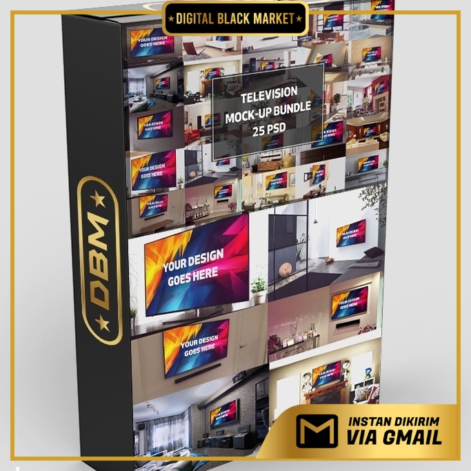 Television Display Mock-up Bundle - Photoshop