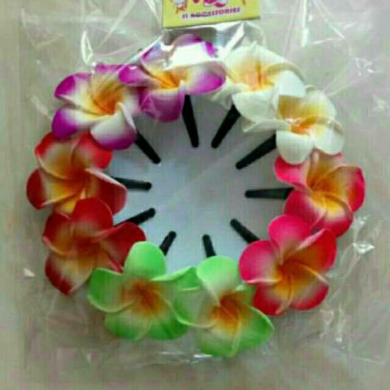 BUNGA JEPIT BALI DIAMETER 7CM/6PC