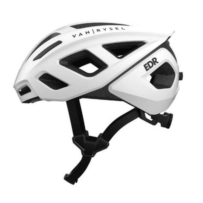 Helm Sepeda BTWIN RoadR Bike 500 Van Rysel-White - L