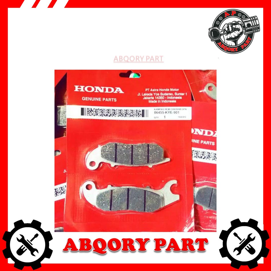 Abqory part___Kampas Rem Depan Disped Depan Megapro Monoshock, Verza, Tiger New, CB150R Honda AHM / 06455-KYE-901