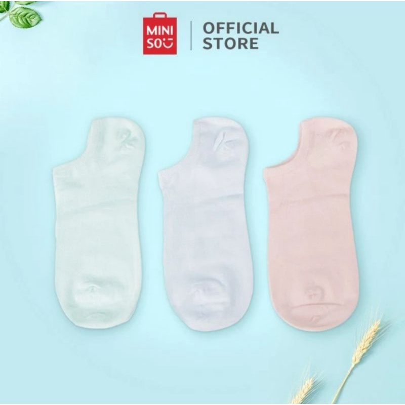 Miniso Refreshing Series Women Low Cut Sock Kaos Kaki Wanita Perempuan