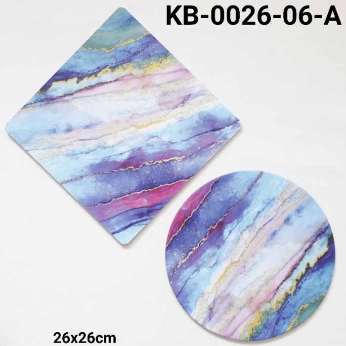 

GR-KB-0026-06 GROUP 1 CAKE BOARD TATAKAN KUE KOTAK BULAT 26CM MARBLE BEST SELLER