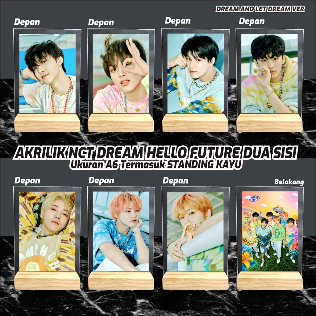 Akrilik Photo NCT DREAM KPOP // HELLO FUTURE // GAMBAR DUA SISI