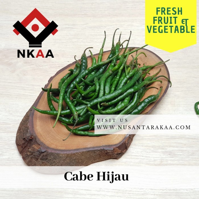 

Cabe Hijau / Cabe Hijau keriting Fress 1000 gr