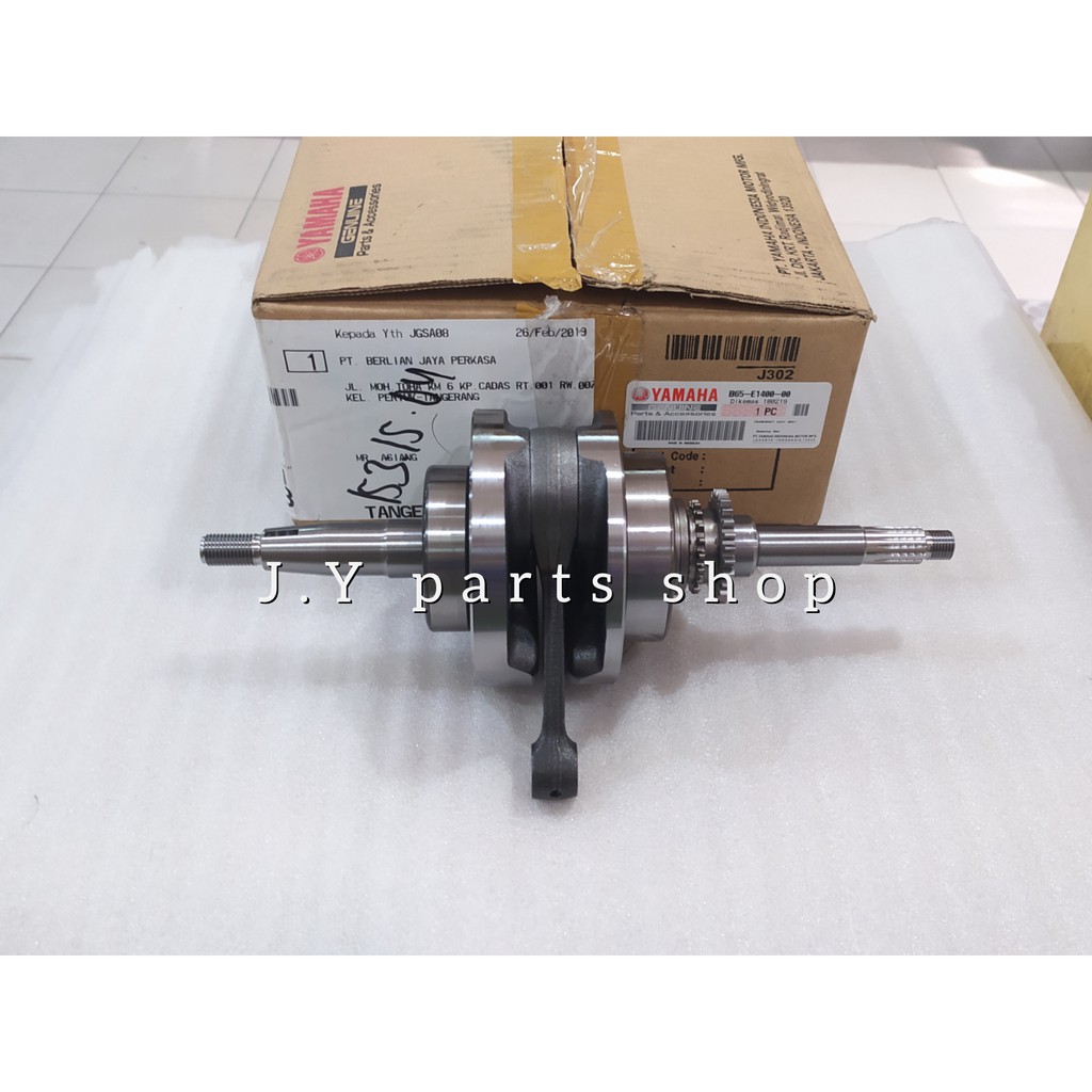 CRANKSHAFT KRUK KREK AS BANDUL STANG SEHER SET AEROX 155 ORIGINAL YGP B65-E1400-20