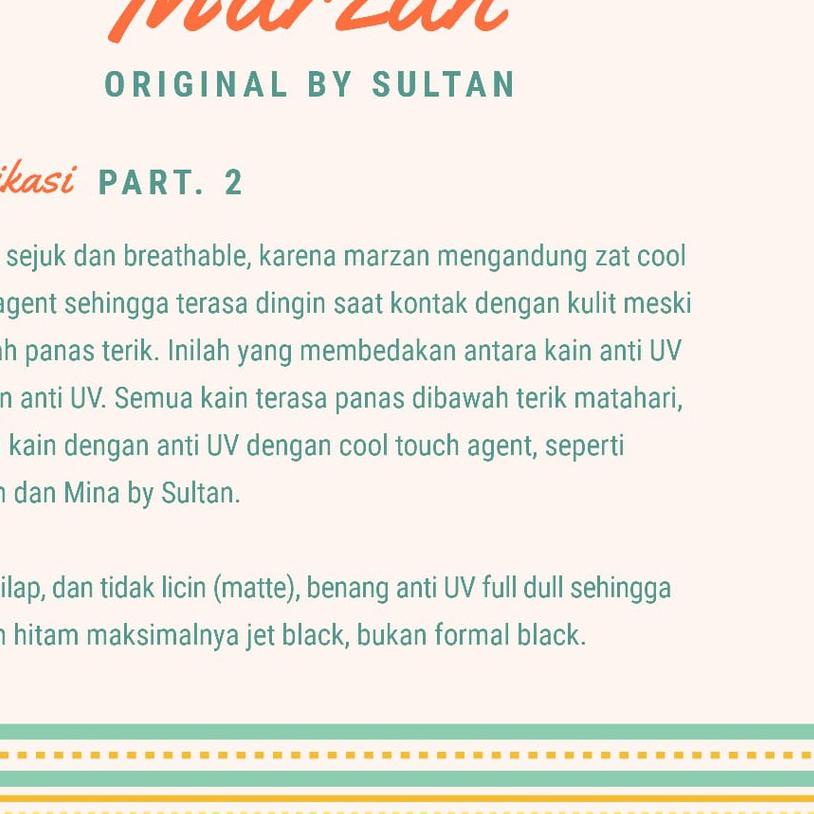 ◙ 50CM MARZAN BITTER CHOCOLATE POLOS (COKLAT TUA) KAIN ANTI UV SULTAN ➹