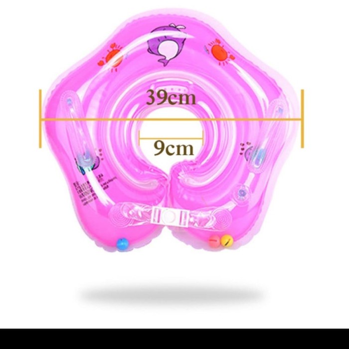 Neck Ring Bayi / Pelampung Renang Anak / Ban Leher Baby Neckring 0712 - Pink