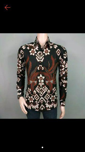 Tunik Batik Motif Kupu Sogan
