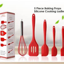 Baking Props 5 PCS Sillicon Kitchen Tools Spatula Kocokan Telor Kuas Kue Spatula 3pcs Kocok Telur