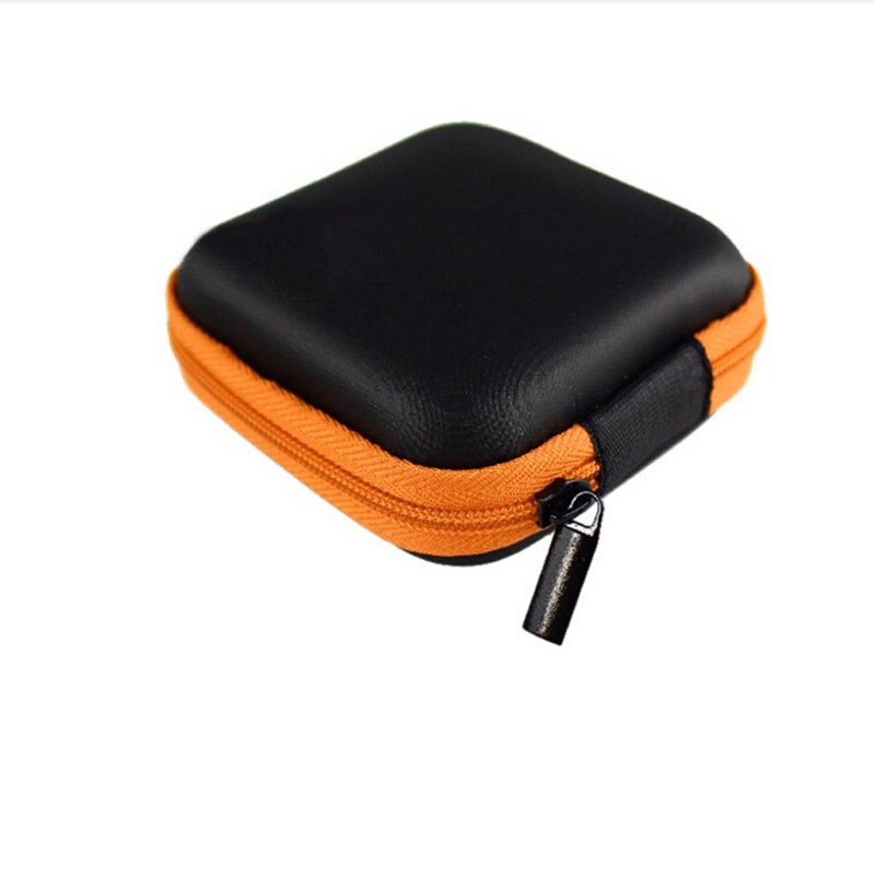 {LUCKID}1X Mini Storage Bag Pouch Hard Case for Earphone Headphone Earbuds SD/TF Cards