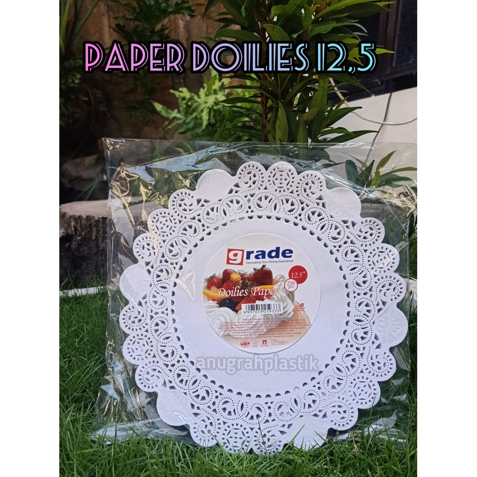 

Paper doilies 12,5 /alas kertas renda isi 250 lbr