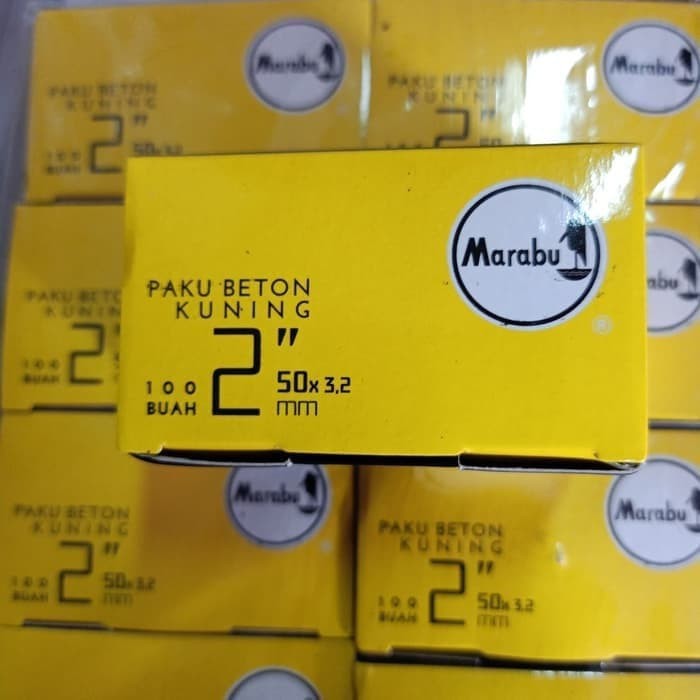 Paku Beton Marabu Kuning 3&quot; inch | Paku Tembok 3 inch