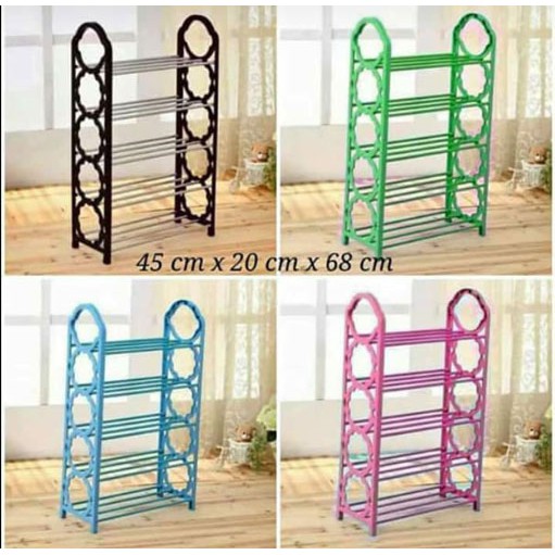 Rak Sepatu Portable 5 Layer Rangka Plastik Besi Shopee Rak Sepatu Portable 5 Layer Rangka Plastik Besi Shopee
