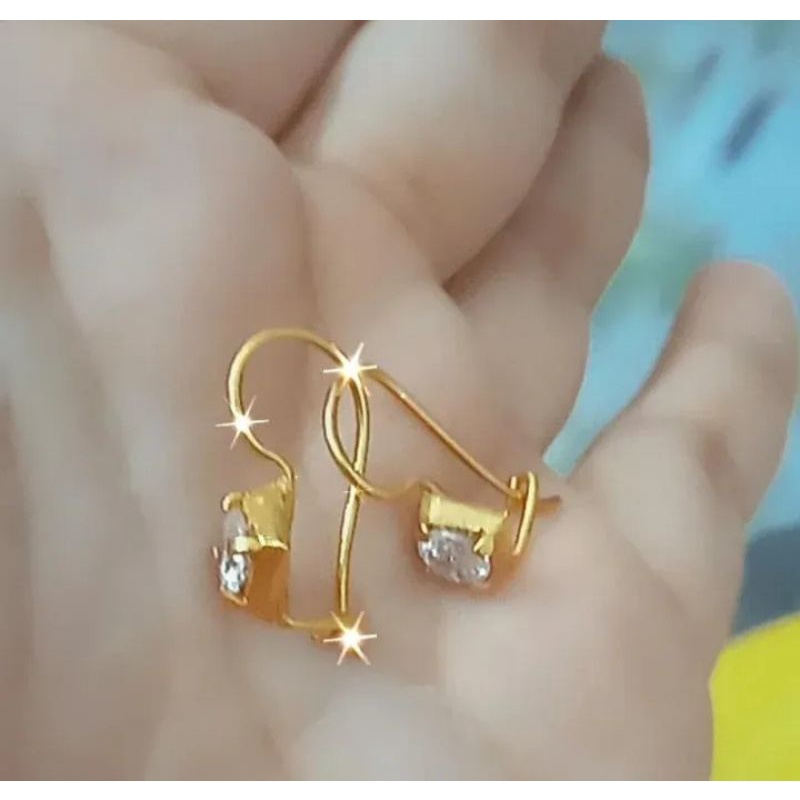 anting emas lapis pm 999 kadar 50 mg