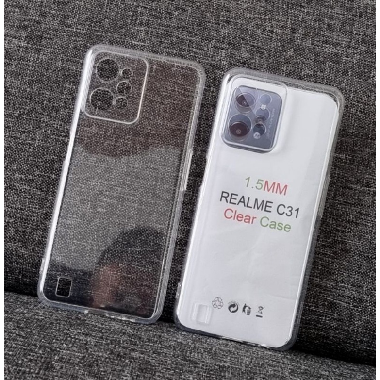 REALME C35 NARZO 50A PRIME C31 CLEAR HD 2.0 CASING SOFTCASE SILIKON BENING BAHAN TEBAL ANTI JAMUR