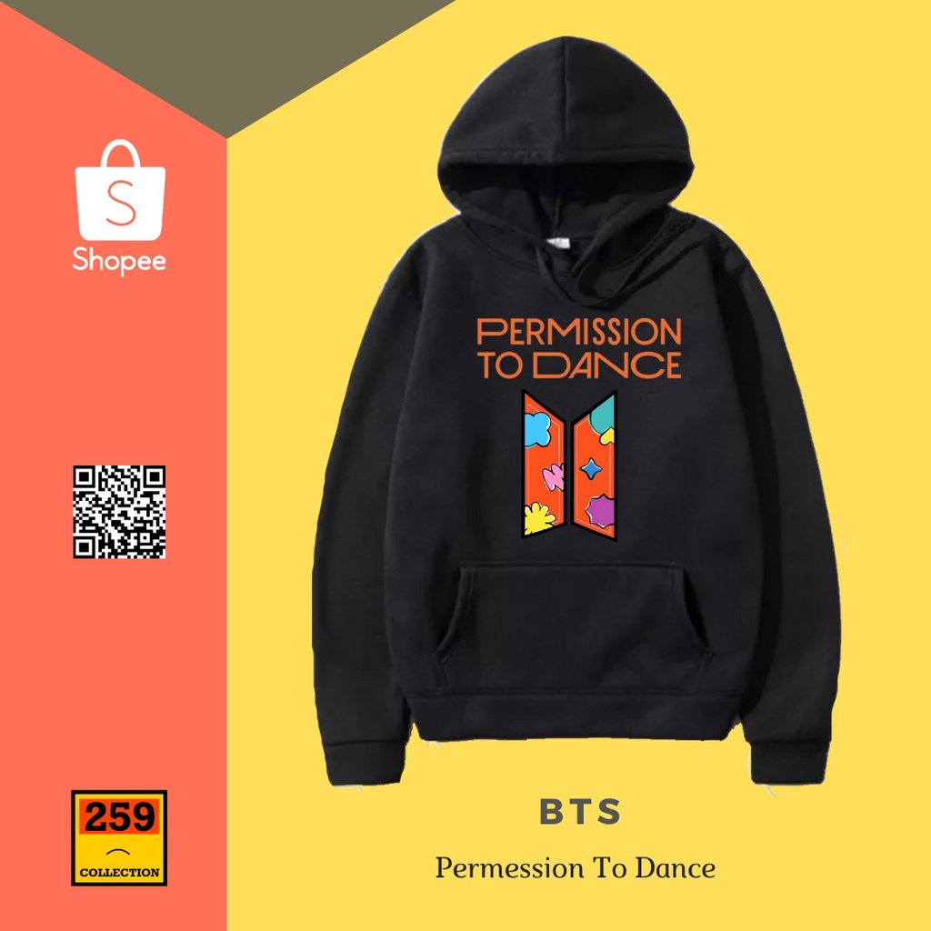 Sweater Hoodie Pria BTS PERMESSION TO DANCE Murah & Berkualitas