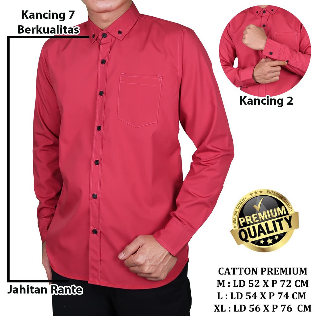 kameja pria kameja formal kameja panjang polos