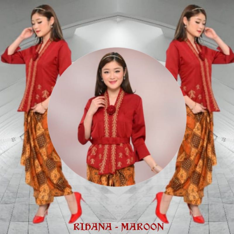 PROMO Kebaya Encim Senada Katun Bordir Perak Impor