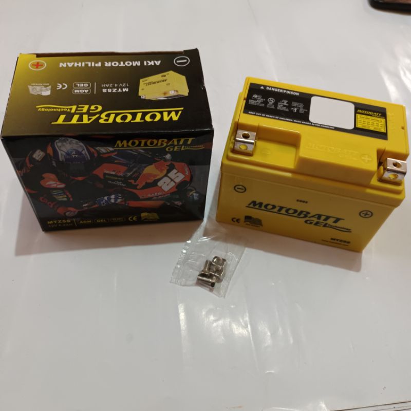 Aki atau Baterai Motobatt Original Part Baterai Racing Motor CB GL Beat Vixon Byson