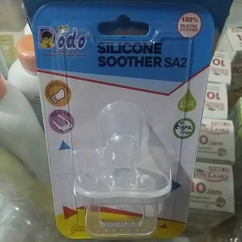 Dodo silicone Soother Orthodontic Teether BPA Free Empeng Anak Bayi