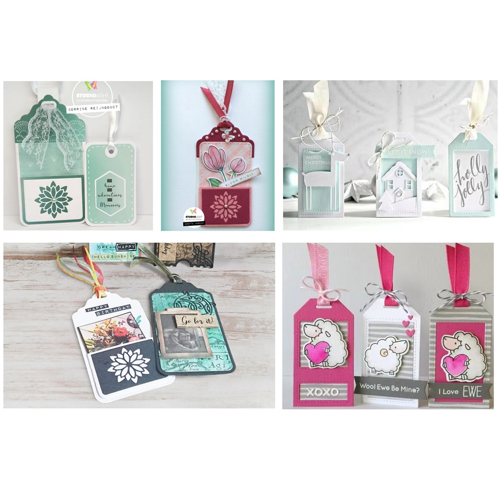 

LovelyCraft Metal cutting dies S02 set of tags, dies for cards, scrapbooking, Journaling, Bujo,