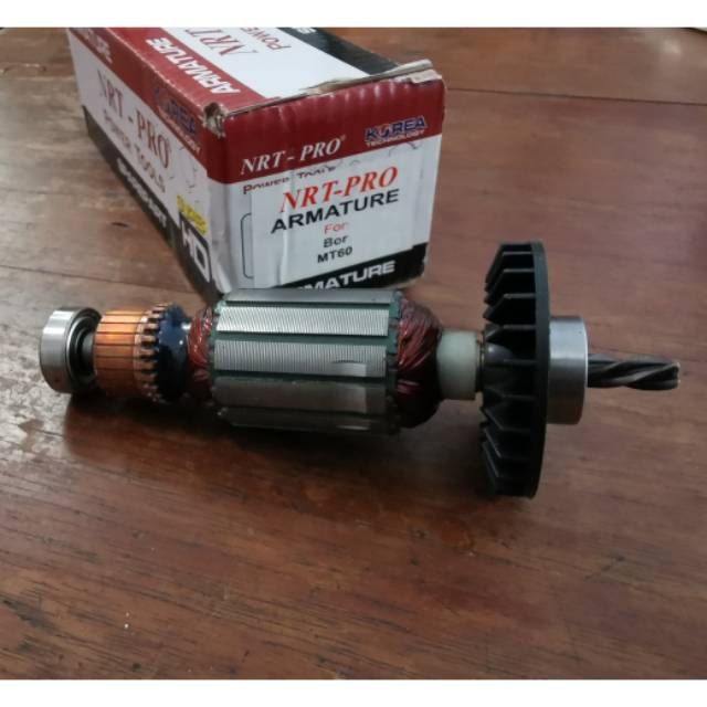 Random merek Armature Mesin Bor 10mm Maktec MT60 Angker Electric Drill 10 mm MT-60 Rotor MT 60 merek