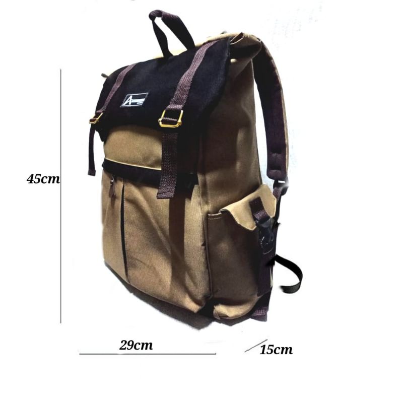 Tas Ransel Absolute III Backpack Up to 15 inch - Tas Pria Tas Wanita Ransel Army Laptop - Tas Gendong