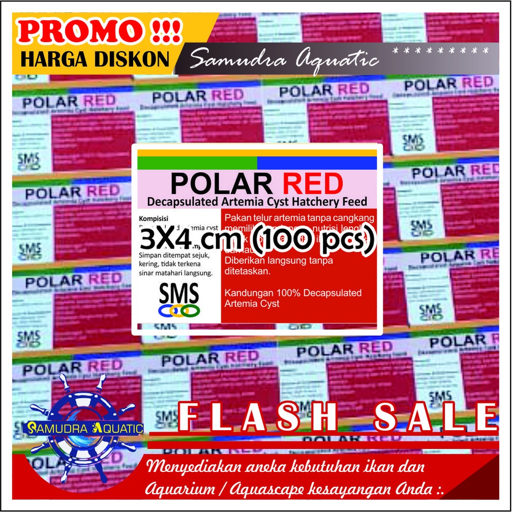 Stiker Kemasan Repack POLAR RED, Stiker Polar Red