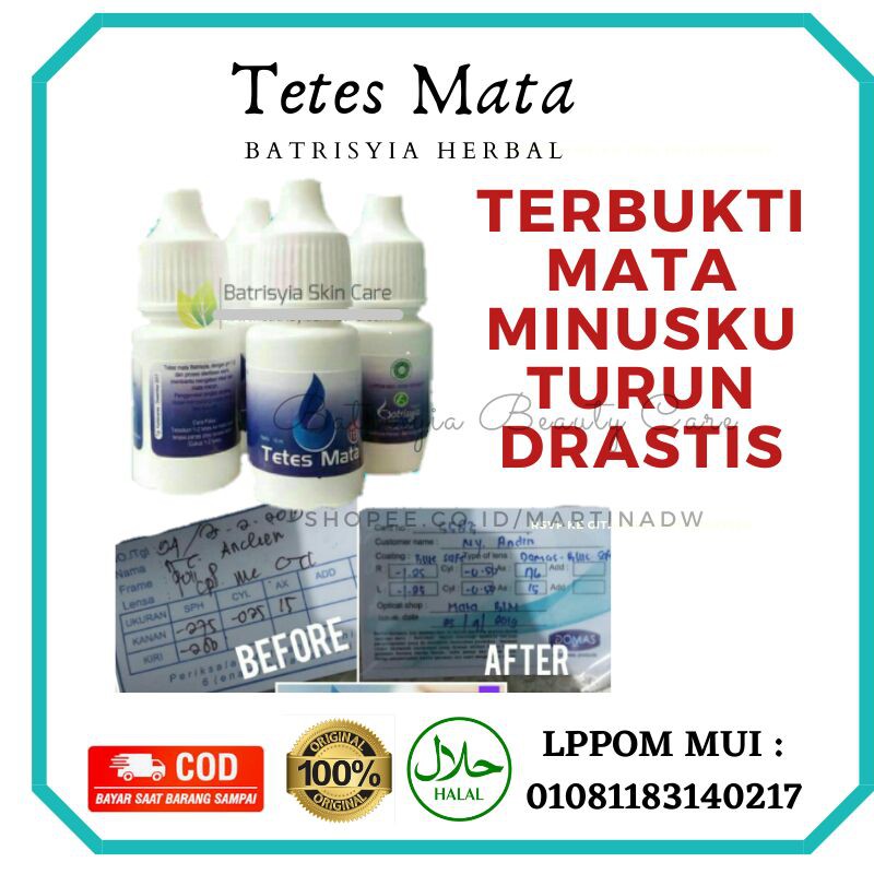 obat Tetes mata Batrisyia Herbal untuk mata minus, rabun katarak, trimbilan, merah, dan iritasi