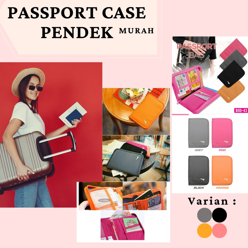 PASSPORT CASE DOMPET PASPORT PENDEK - BGD-43