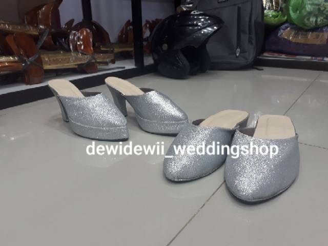 Selop Pengantin/ Selop Gliter Pengantin