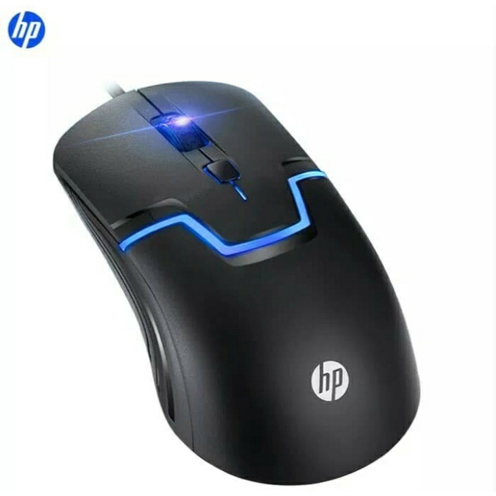 Mouse HP M100 Mouse Kabel LED 1600 DPI Di Laptop PC Komputer