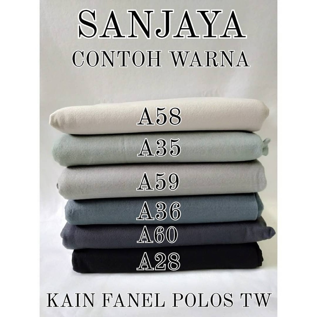 (PART 2) KAIN FLANEL / KAIN FANEL ROLL / KAIN WARNA WARNI / KAIN FANEL POLOS TW (TAIWAN) PER 1 ROLL