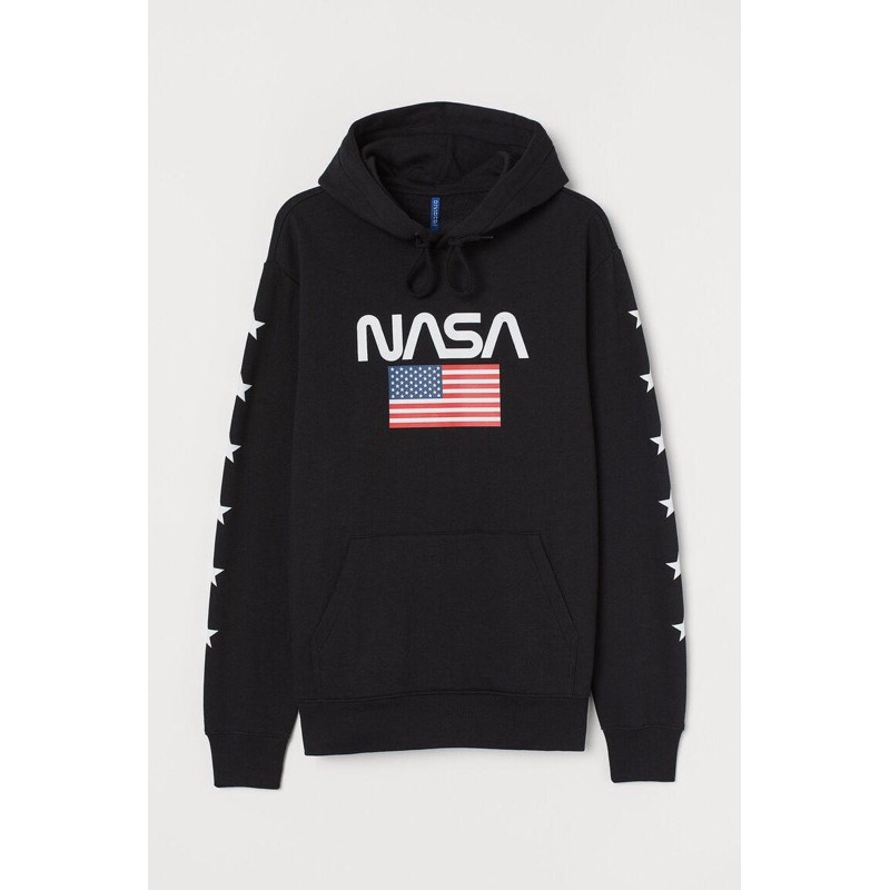 Hoodie hnm H&M Nasa Astronot Black