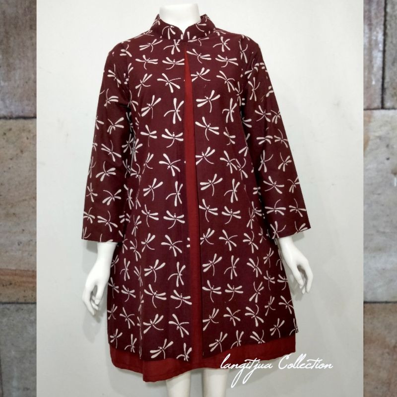 TUNIK PIAS PAMBAYUN | DRESS BATIK HALUS GARUTAN ORIGINAL