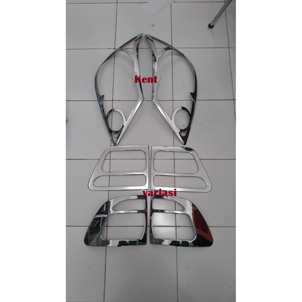 paket garnish depan belakang Fortuner 2008-2010 chrome