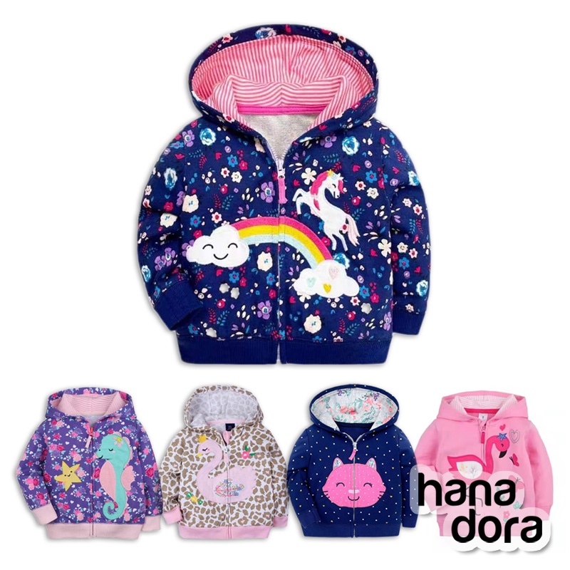 Baby Hooded Jacket Girl - Jaket Bayi