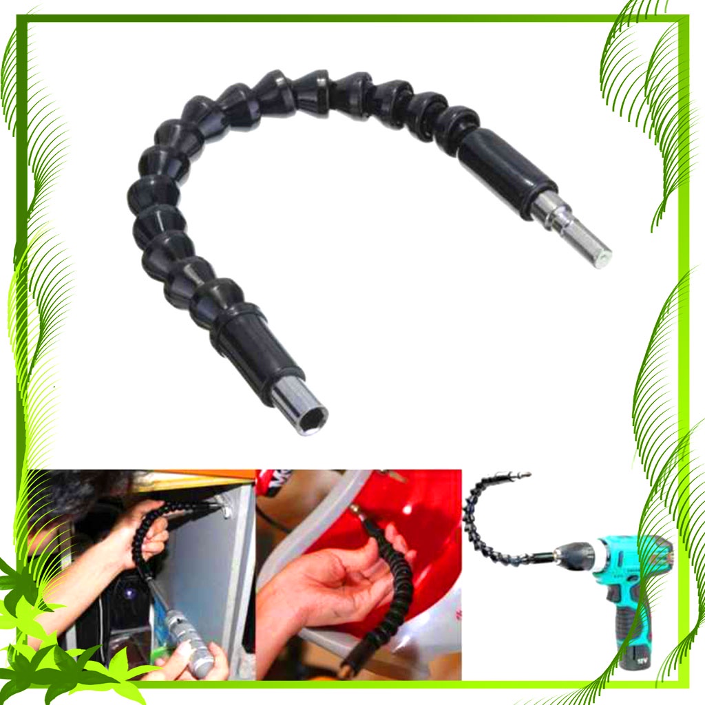 Extension Screwdriver / Flexible Drill Extension / Fleksibel Bor Obeng - Sambungan Ekstensi Kepala Obeng Fleksibel Bor 1/4 30 Cm