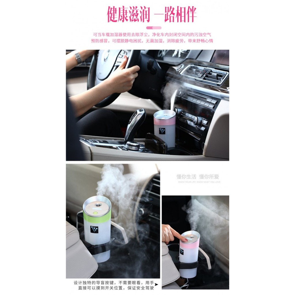 Alat Pelembab Udara Ruang Lampu Humidifier Anion Purifier Aromaterapi