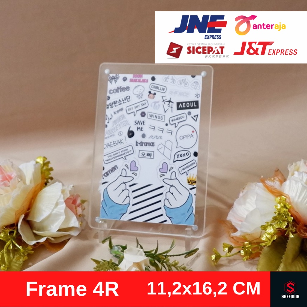 Frame Akrilik Magnet / Bingkai Foto Akrilik Ukuran 4R