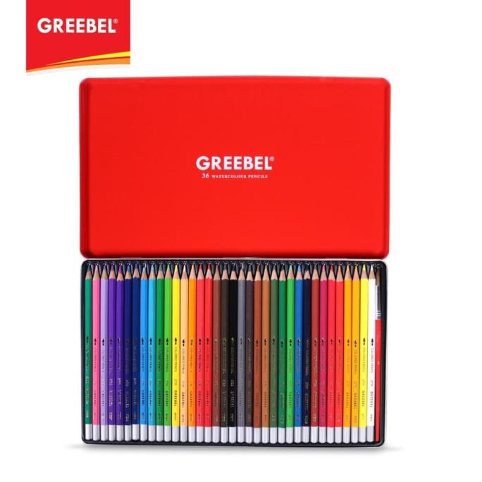 

GREEBEL 2736 Water Colour Pencil TIN Case 36 Warna