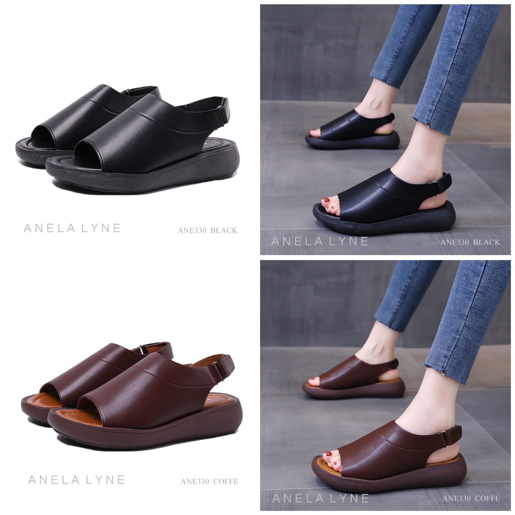 ANELA LYNE SANDAL SLOP WEDGES SEANNA ANE330 ORIGINAL