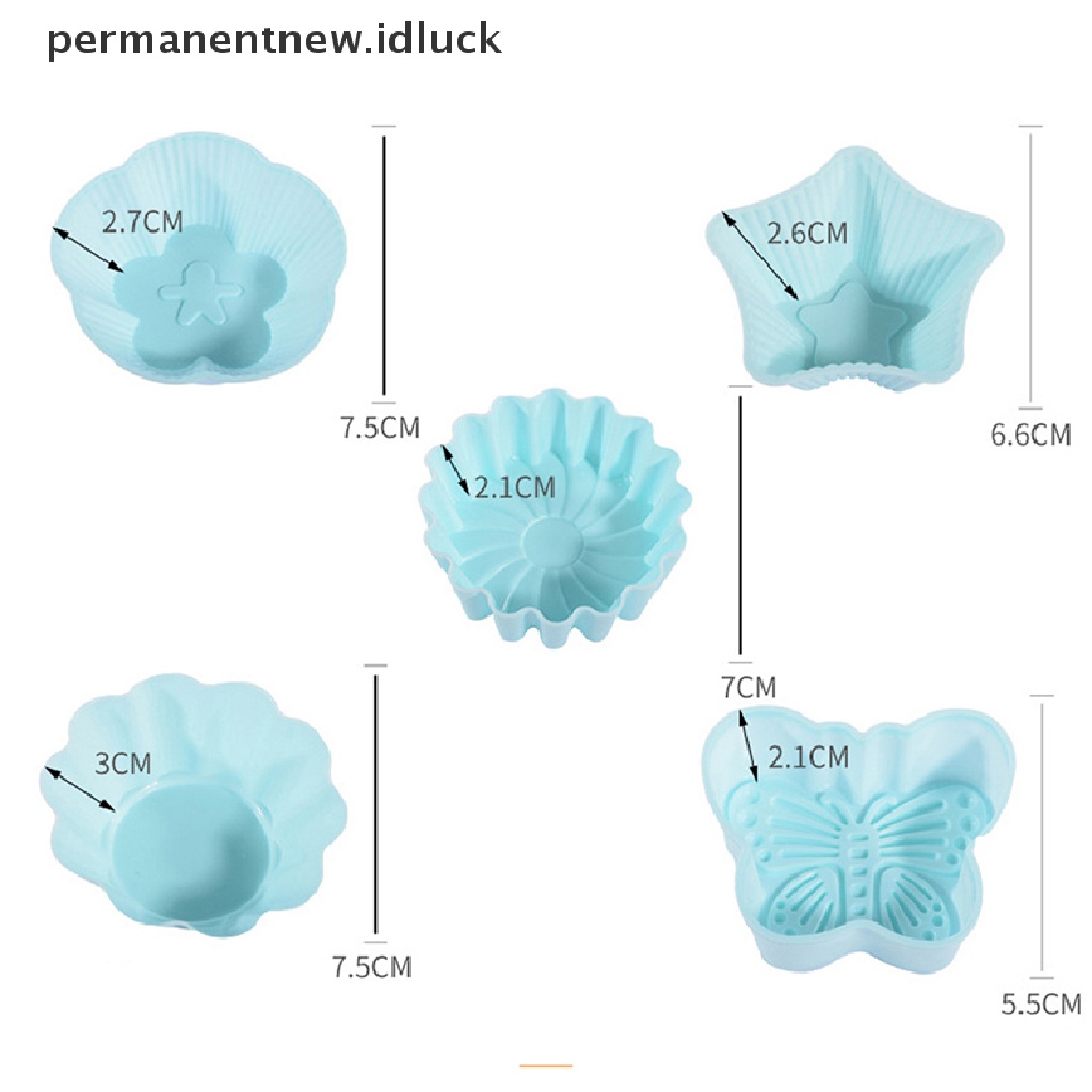 1 Pc Cetakan Kue Muffin Cupcake Bahan Silikon Dapat Digunakan Kembali Untuk Dapur