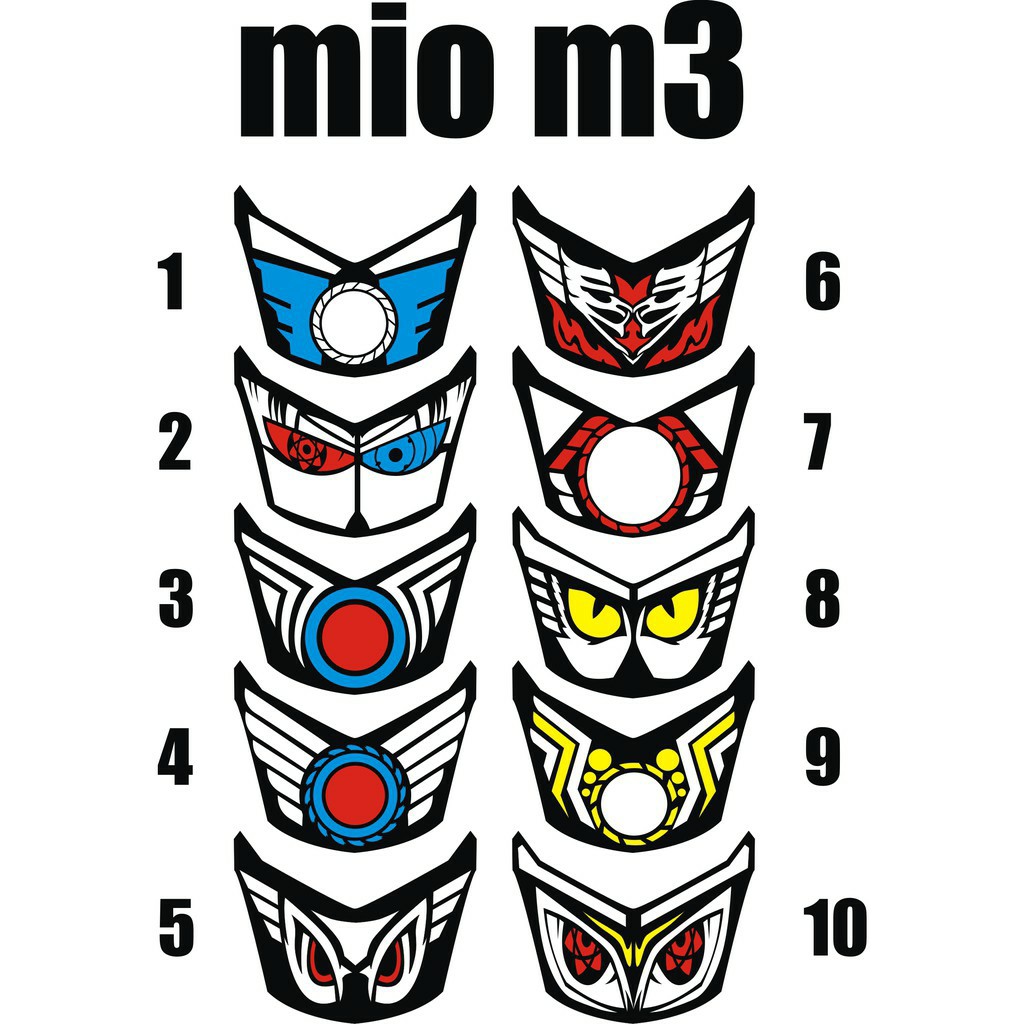 striping mio m3 sticker stiker variasi lampu depan mio m3 bisa bayar COD