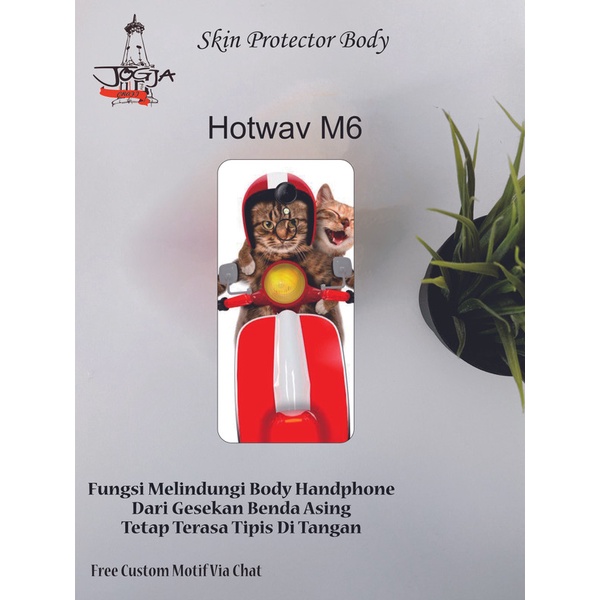 dapat 2Pcs Garskin Hp Hotwav M6 Motif HO - Free Custom motif via chat