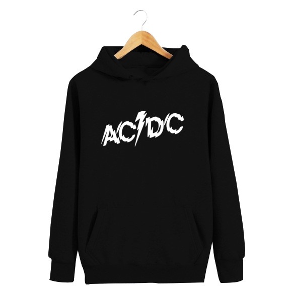 Hoodie Sweater AC/DC  Jumper Pleece Abu Misty & Hitam