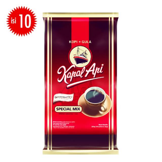 

Kapal Api Special Mix Kopi Instan 25gr x 10 pcs