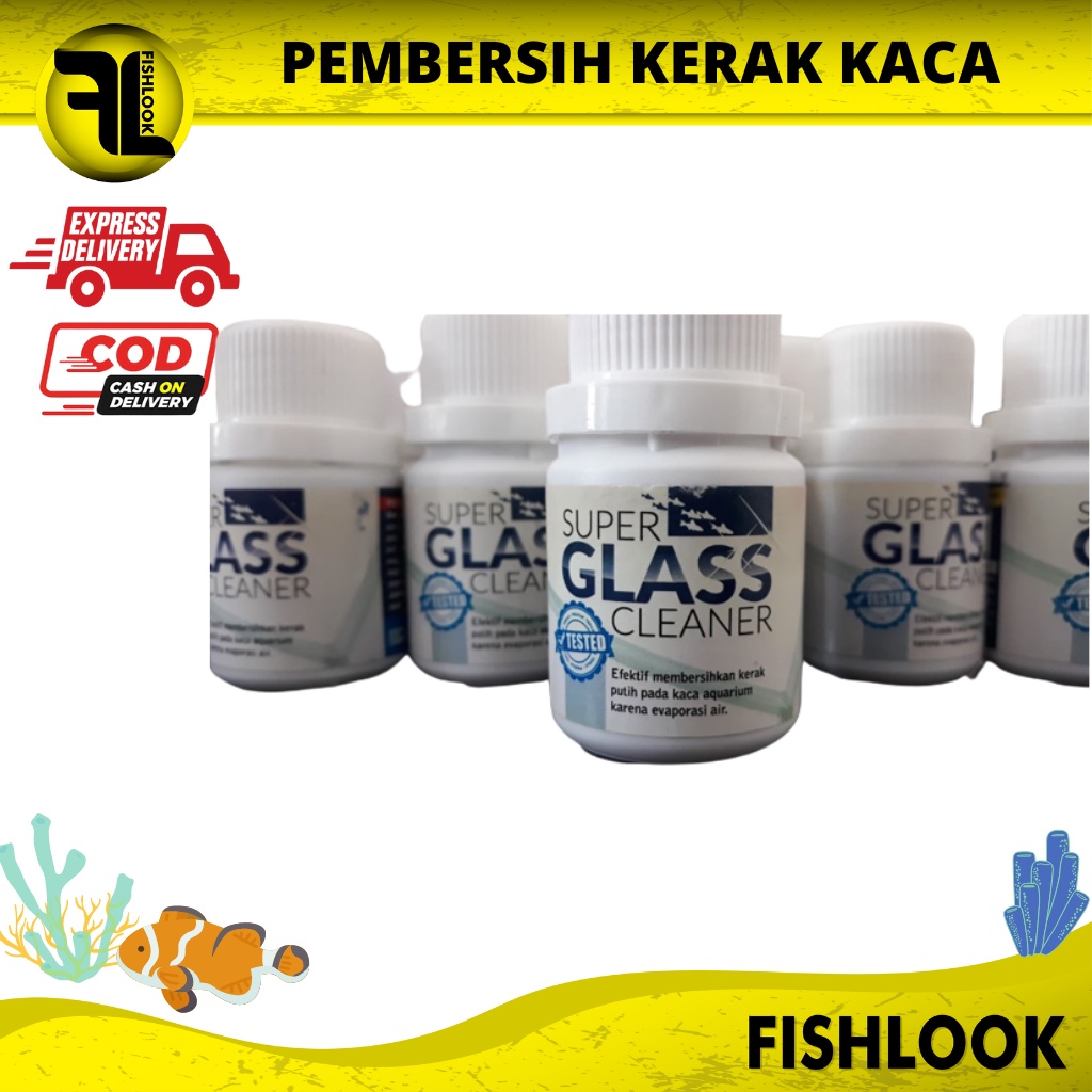 Super Glass Cleaner Pembersih Kerak Putih Kaca Aquarium