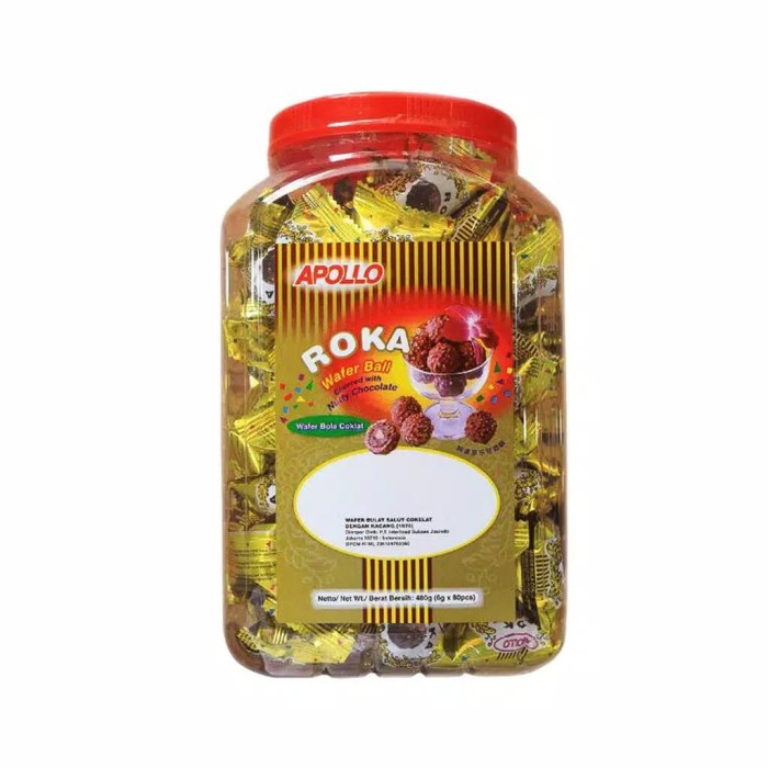 

APOLLO ROKA CHOCOLATE REFIL ISI 80 PCS / NETTO - 480 GRAM